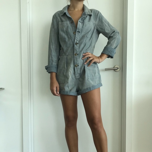 Free People Dresses & Skirts - Free people denim romper